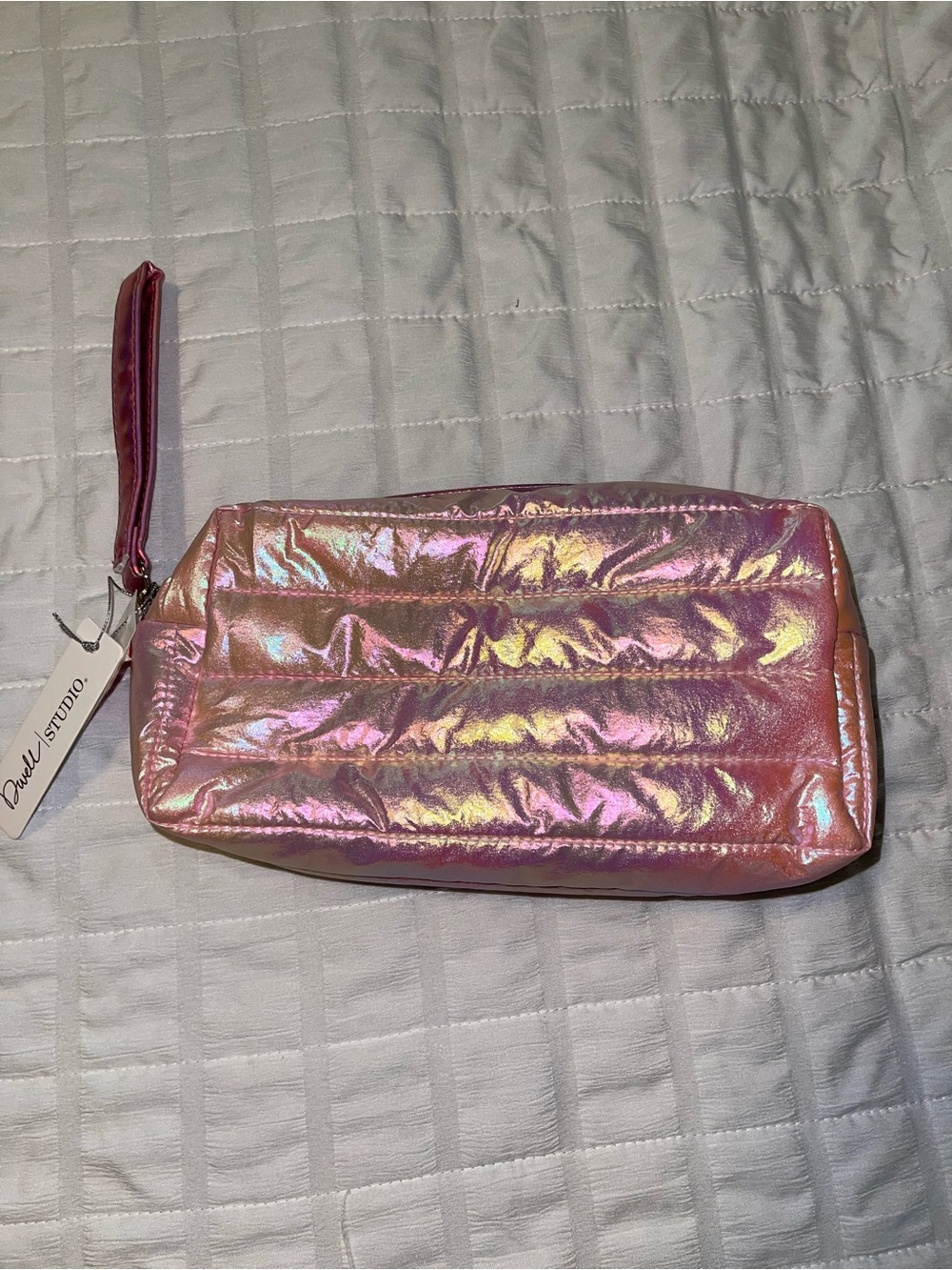 Holographic Pink Cosmetic Wristlet Pouch by Bethany Mota - Picture 2 of 4